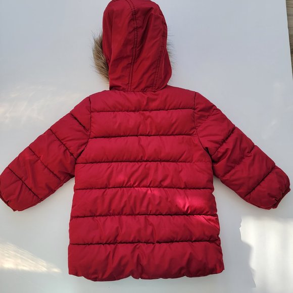 Old Navy red parka size 3T puffy jacket, great condition - Picture 4 of 7
